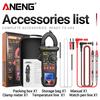 2026 New ANENG PN128 Clamp Meter Multimeter AC/DC Voltage 600A Current Clamp NCV True Rms Diode NCV Induction Electrician Tester Tools Digital Display