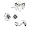 Cute Anime Beast Tail Cat Ear Headband Paw Gloves Set Lovely-Fox Tail Themed Party Costume Cosplay Props for Festivals