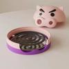 Creative Piggy Mosquito Coil Cover Cartoon Nose Hole Smoking Decoration Mosquito Coil Tray Bedroom Living Room Ornament