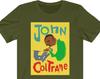 John Coltrane T Shirt and kids tshirt, Jazz Saxophone Art Tee, Unisex Black Music Artist Band Tee