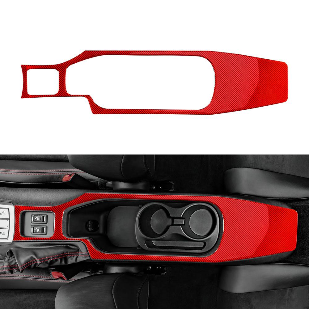 Real Soft Carbon Fiber Sticker for Subaru BRZ Toyota GT86 2016 2017 2018 2019 2020 LHD RHD Car Central Control Water Cup Trim
