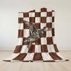 Checkered Duck Flight Flannel Blanket Warm Soft Halloween Christmas Couch Warm Cozy Decorative Decor Gift for All Season