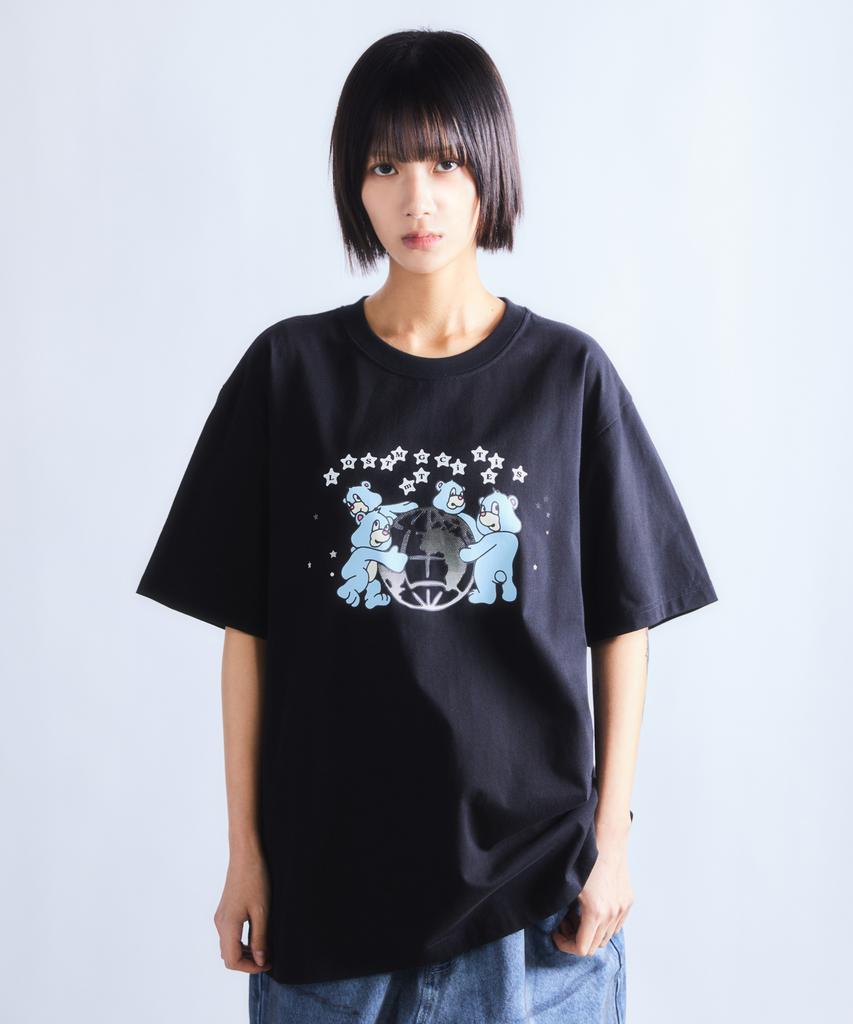 LMC Globe Bear Tee White