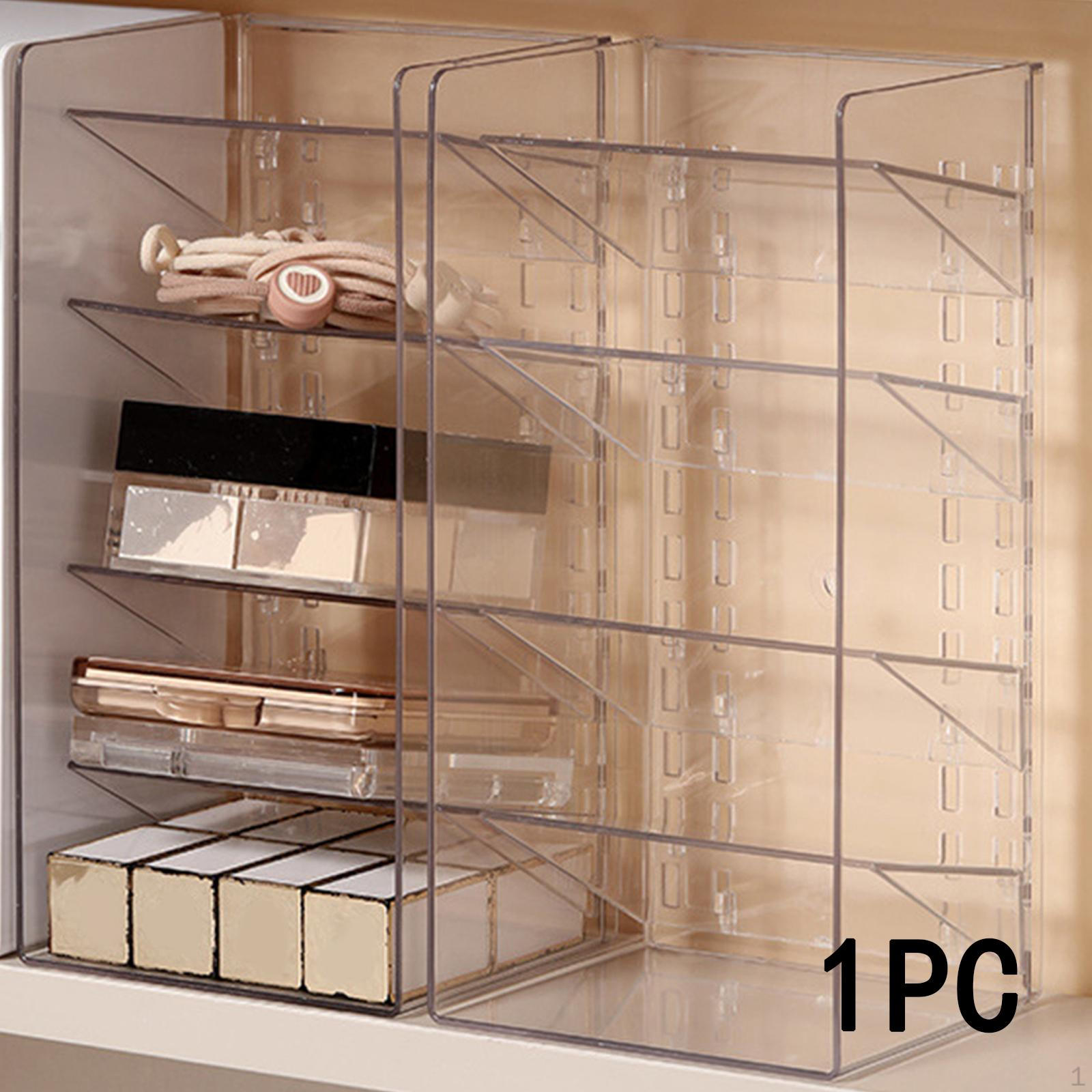 

Органайзер для ванной комнаты, столешница, полка для хранения всякой всячины, прозрачная декоративная стойка для хранения косметики 4 layers