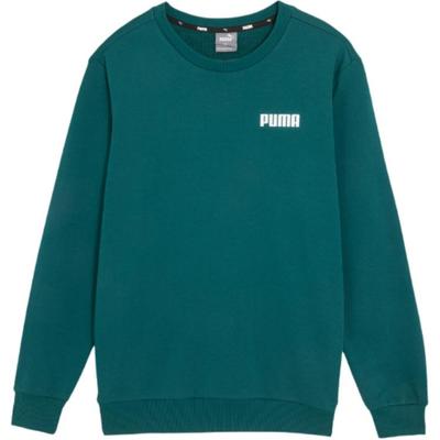 Puma Essentials Crew Sweatshirt With Simple Logo Print Men Sweatshirt Green 683871-24