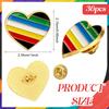 36 Stuks Gehandicapten Trots Maand Hart Speldjes Grootverpakking Hart Regenboog Speldjes Hij-Kunst Regenboog Broche Speld Vrouwen Mannen Juli Feest Decoratie Voor