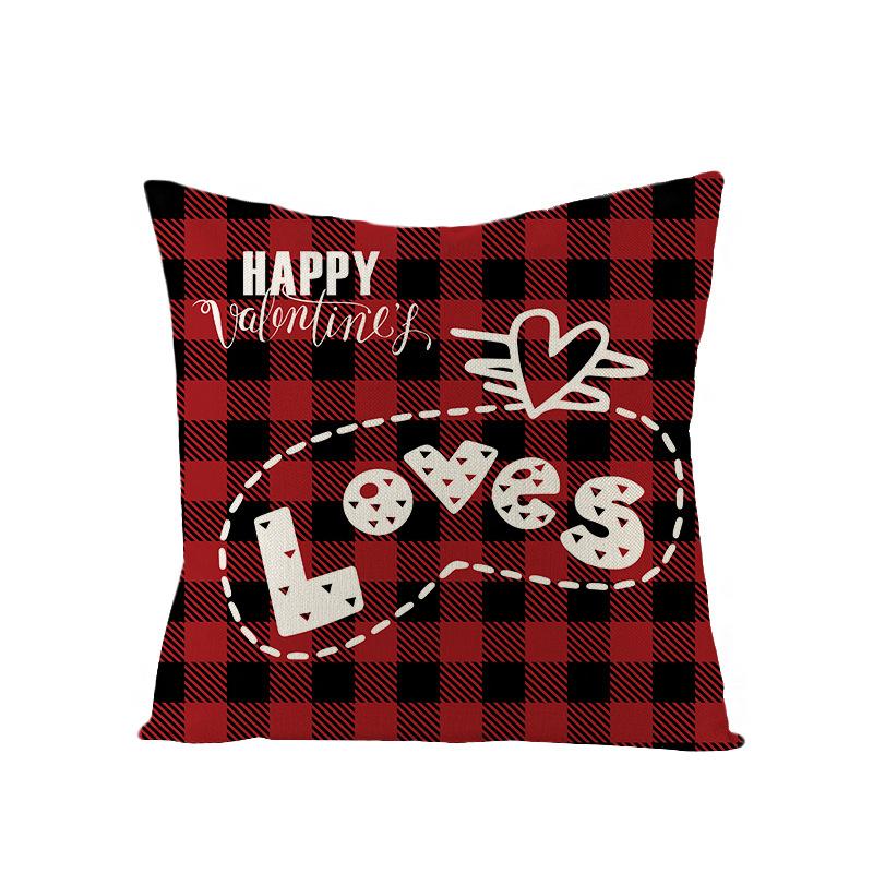 Valentine's Day Pillow Nordic Pink Car Rose Polyester Printed Cushion Sofa Cushion Home Products