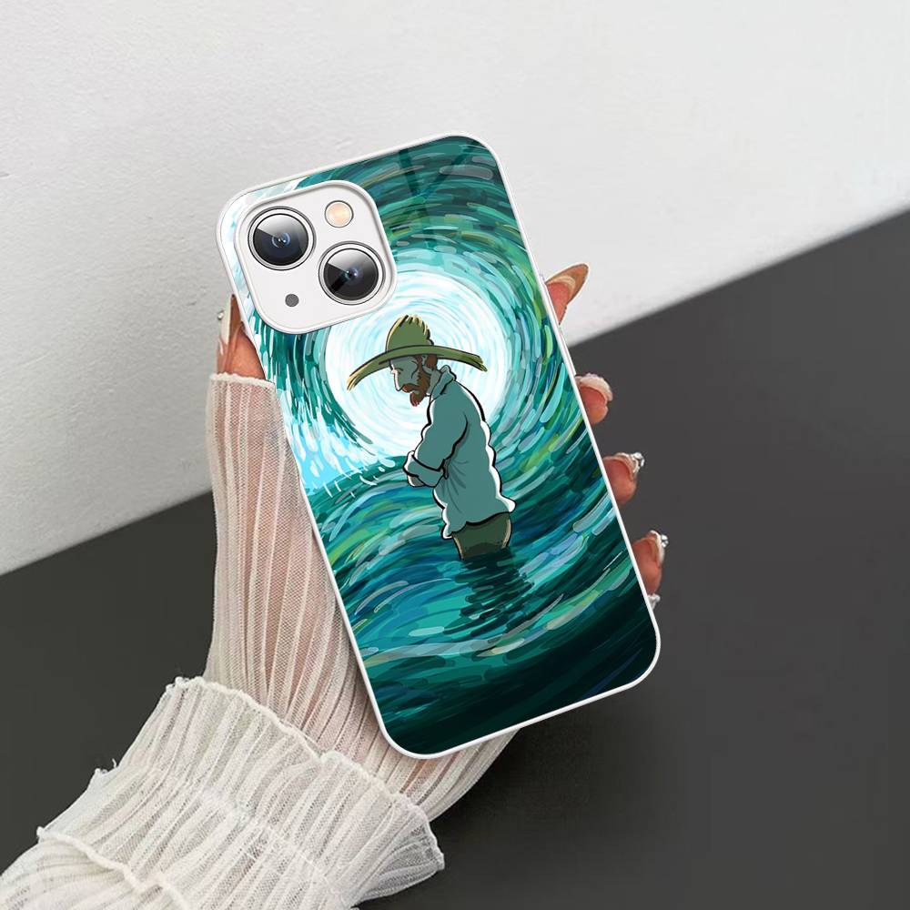 Van Gogh Art Painting For IPhone 14 13 12 Mini 11 Pro XS Max X XR 14 Plus Tempered Glass Cover