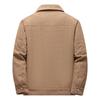Men's Cotton-padded Jacket Men's Fleece Thickened Lamb Wool Winter Coat Cotton-padded Windproof Warm Cotton