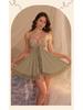 Elegantes Damen Sommer-Camisole-Kleid & Nachthemd-Set mit Spitzenbesatz und Brustpolstern