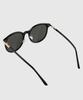 Tuditeo Yok Daily Round Uv-Blocking Nylon Lens Sunglasses C1 Black