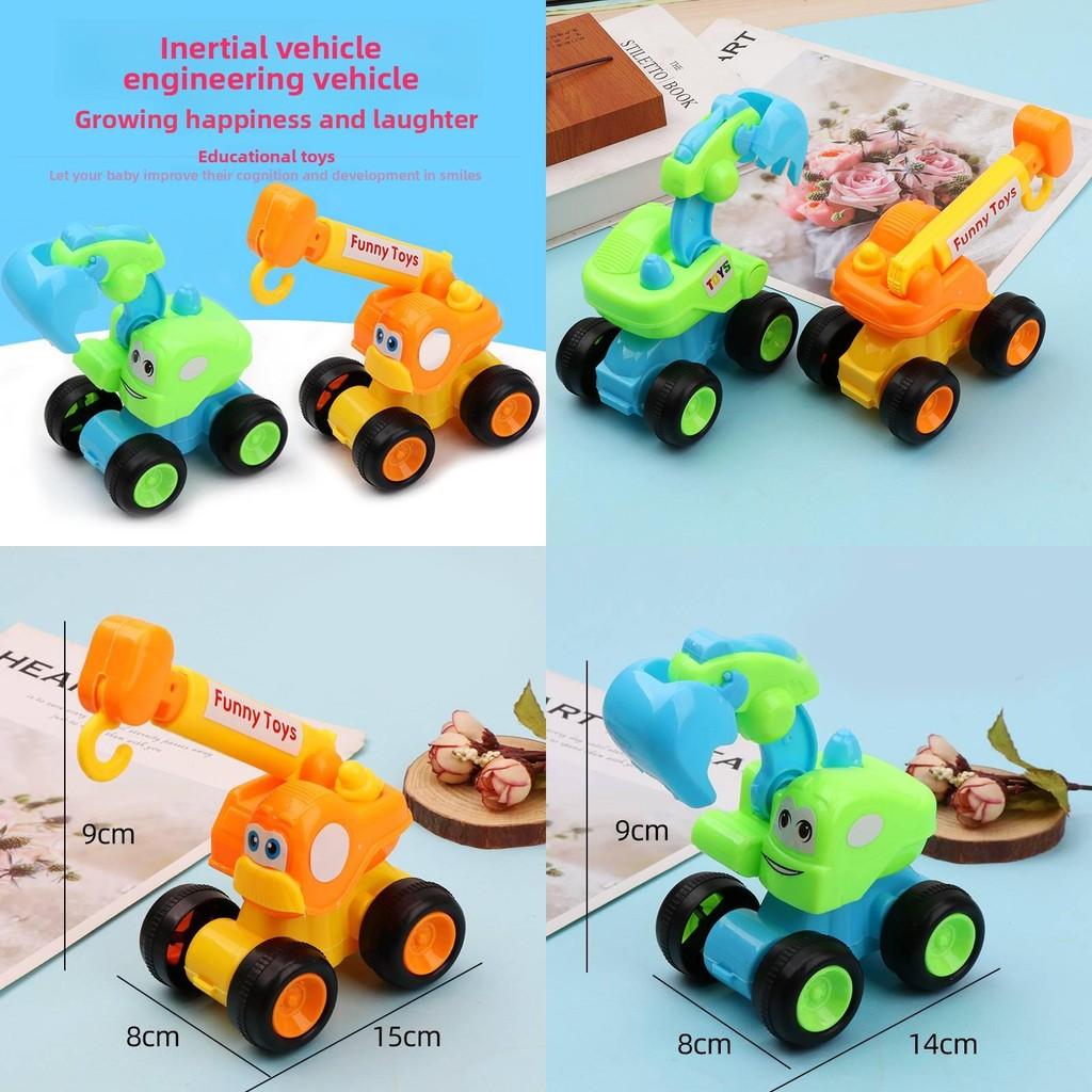 Engineering Vehicle Toy Set With Sliding Function For Boys And Girls