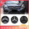 New 2025 Hot Chrome Silver And Gloss Black OE Style Front Grill Star Emblem Chrome Logo Badge For Mercedes Benz A B C E S R SL M