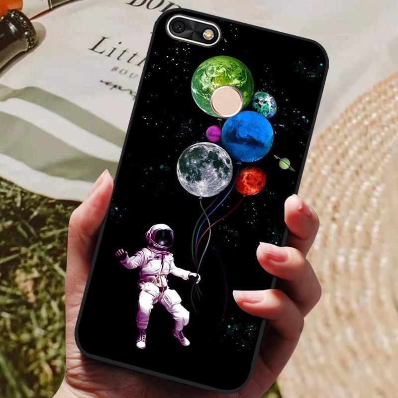 Per Huawei P Smart 5.65 pollici Custodia in TPU Morbido Silicone Lupo Carino Cover Posteriore Custodia per Telefono Per Huawei P Smart 2018 FIG-LX1 Custodia PSmart