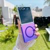 Suitable for Ultra thin Samsung Up and Down Folding Z FLIP 4 5 6 7 Gradient Chameleon High End Colorful Shell