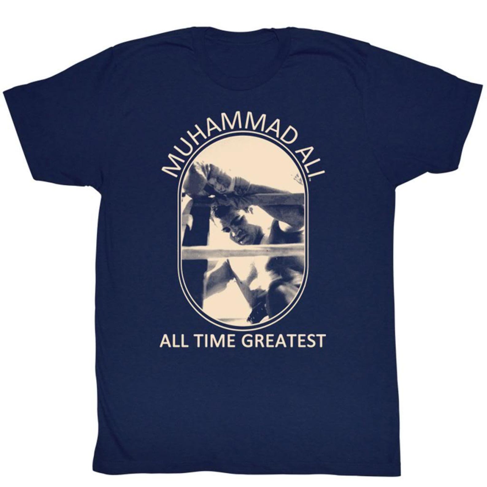 Muhammad Ali Picture Perfect Navy Adult T-Shirt XL