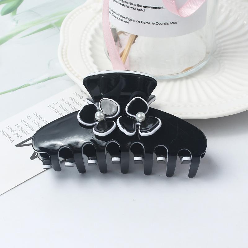 1pc simple small fragrant style letters lazy elegant temperament grip fashionable retro vinegar board hair grip