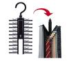 20row Tie Hanger Belt Storage Rack Men's Tie Adjustable Rack Closet Holder Household Organizer Racks