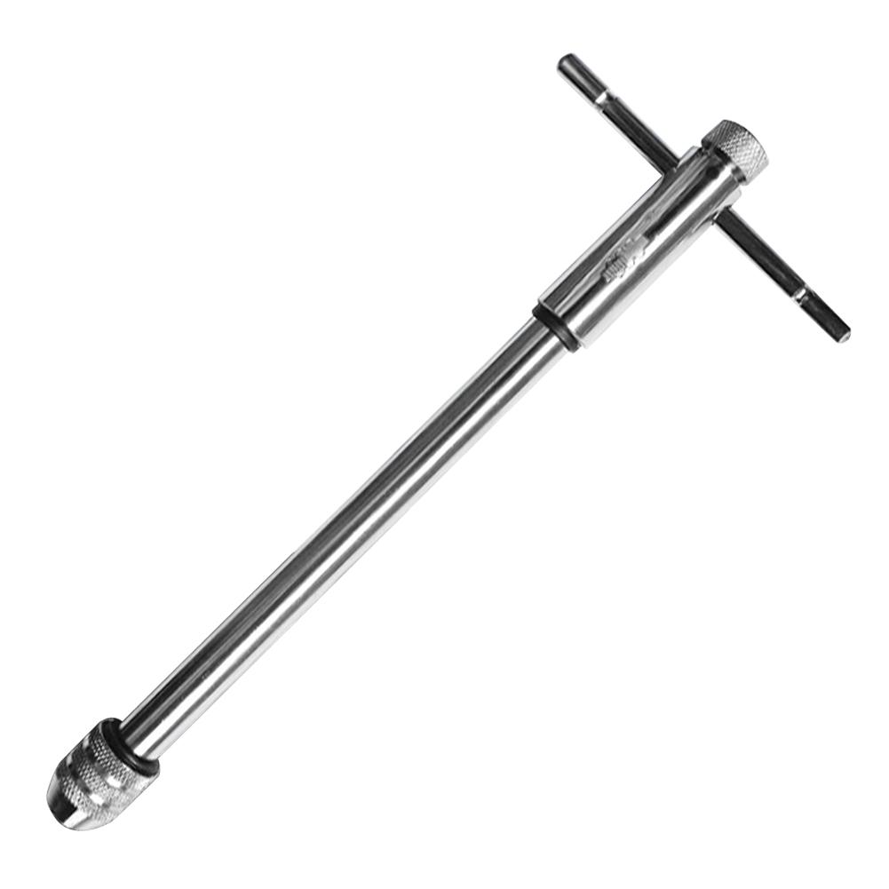 Adjustable T-Handle Ratchet Tap Wrench Reamer Hand Manual Holder Wrench M3-M8 M5-M12 Metric Tap Wrench T-Tap Ratchet Wrench