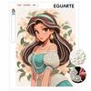 Jasmine Art Painting Kit Home Wall Decor Handmade Gift Princess Pearl Beads DIY Crafts Full Drill Canvas Art Supplies Set