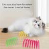 Cat Spring Toys Kitten Coil Spiral Springs Interactive Toy Colorful Springs Cat Self-pleasure Toy Pet Supplies