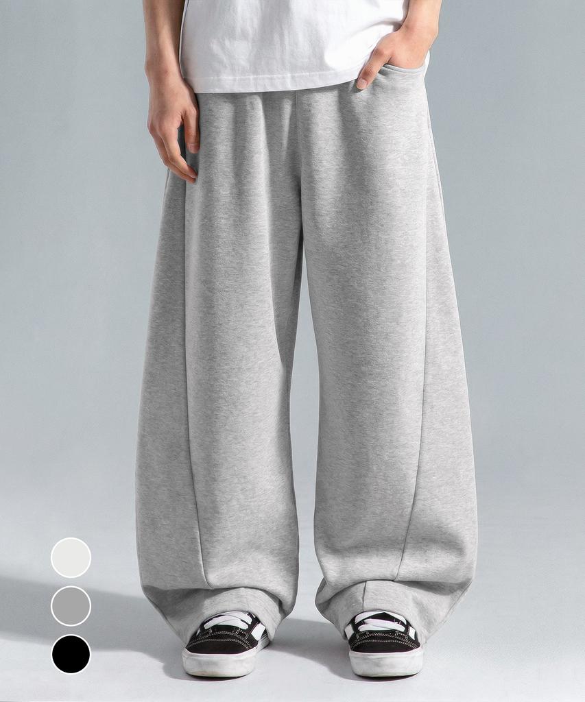 UNIONSTUDIO Odd Cut Curved Sweatpants ( 3 Colors )