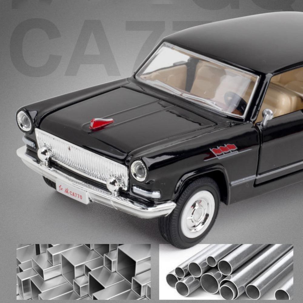 1/32 HongQI CA770 Alloy Metal Diecast Cars Model Toy Car Vehicles with Pull Back Sound and Light for Toys for Children Boy Gifts