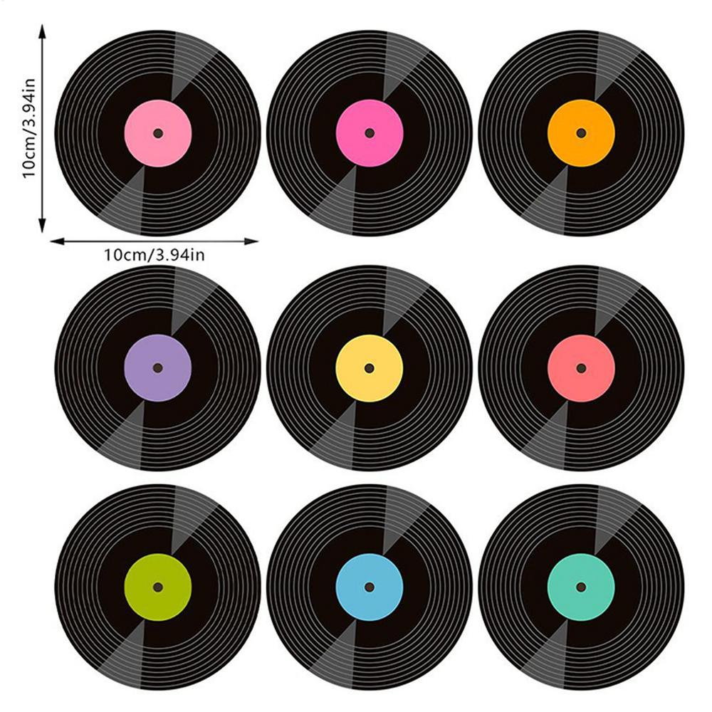 

Подставка под напитки Забавная Милая Ретро Музыкальные подставки Забавные Милые Дисковые Мебель Классическая Креативная Посуда для напитков Подставка для чашек Универсальная