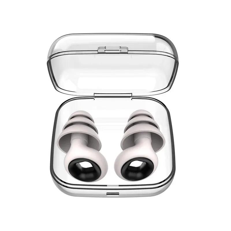 Silicone Earplugs for Swimming Sleep Noise Cancel Noise Reduction-Soundproof Reduce Disturbances -Quality Loop Earplugs Supplies