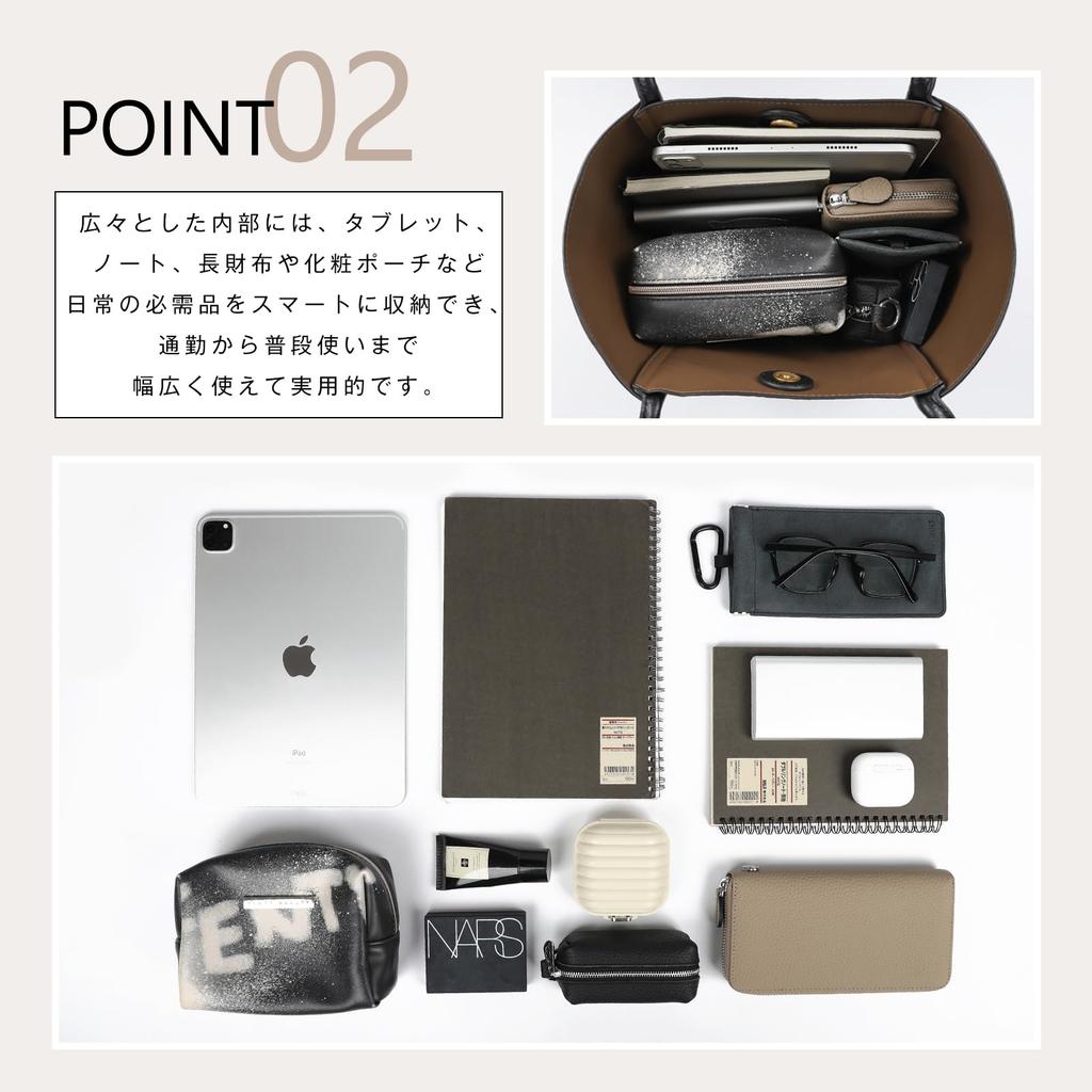 Tote bag for women with inner large soft stylish [MFFOR] bag, capacity, eco-leather, casual, business, commuting, office, simple, (camel)