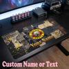 Guns N’ Roses Customized Name Text Mouse Pad, Large Desk Mouse Mat Personalized Home Office Present