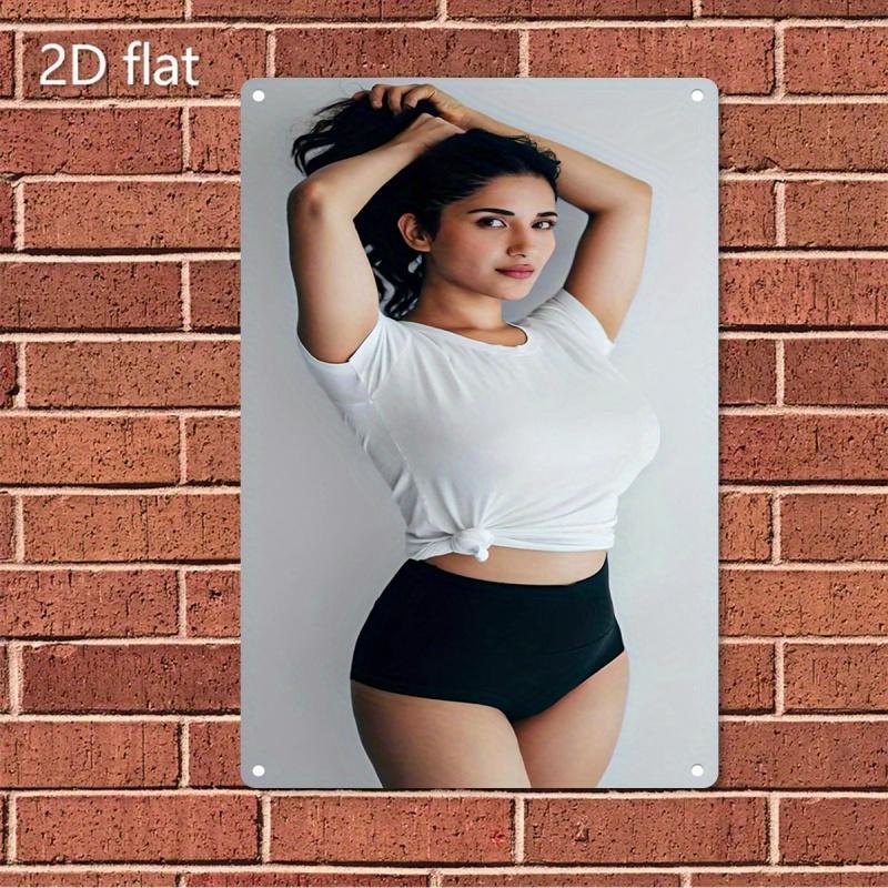 

Retro Vintage Metal Wall Art Sign Premium HeavyDuty Iron Plate with Photo Frame Effect for Home Bar Cafe Decor 20x30cm（7.8x11.8inch）