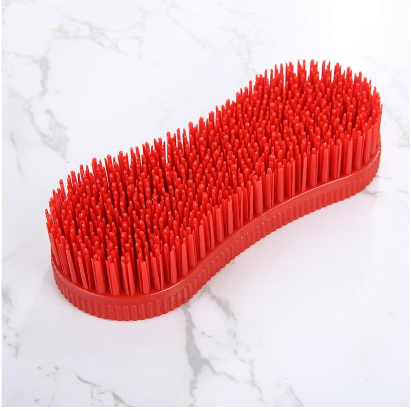 Plastic soft rubber bristles integrated 8-figure brush jeans brush household hard-bristle board brush kitchen cleaning brush