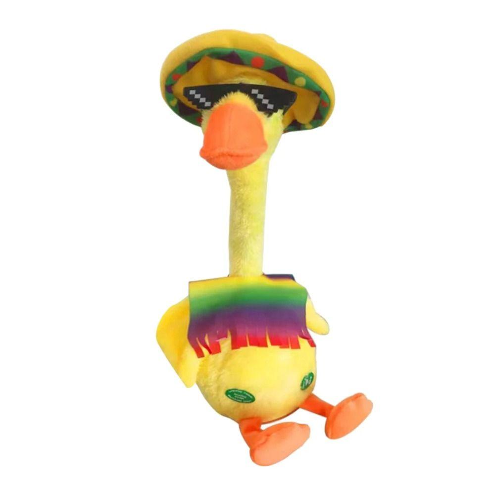 Talking Animals Electric Duck Plush Toy Music Singing Dancing Duck Toy  Children