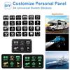 BT-6 Gang Switch Panel Electronic Relay System Circuit Control Box Fuse Relay Box Wiring Harness For Auto Truck Boat Marine Part
