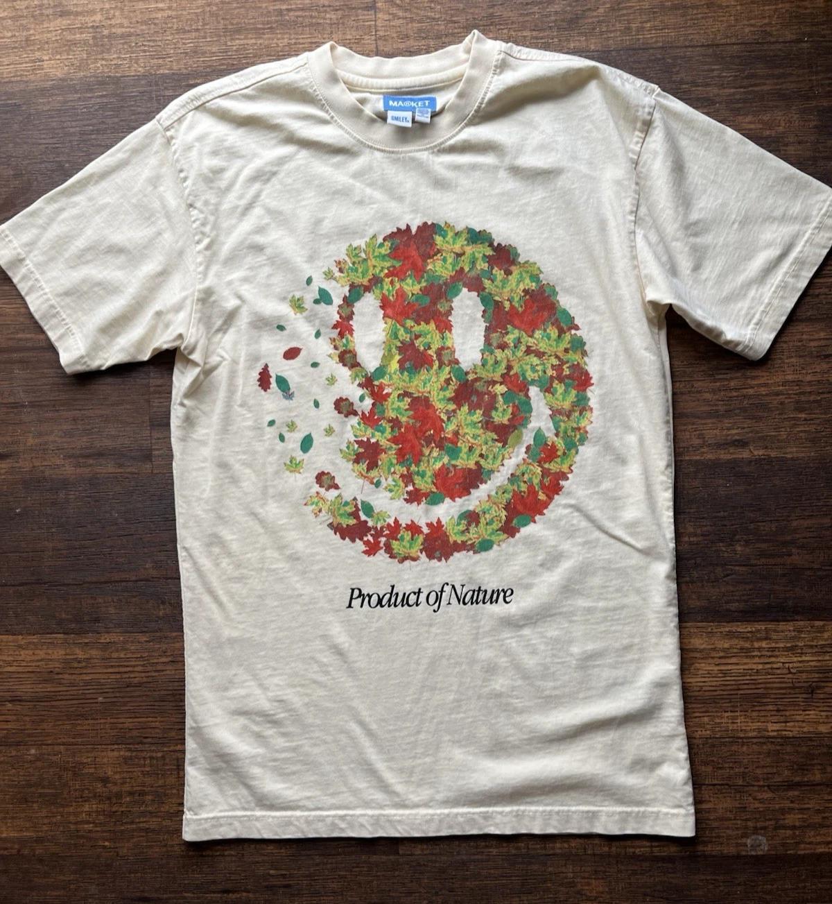 

Men s Market T-Shirt Beige Product S Nature Outdoor Streetwear Smiley Peace M
