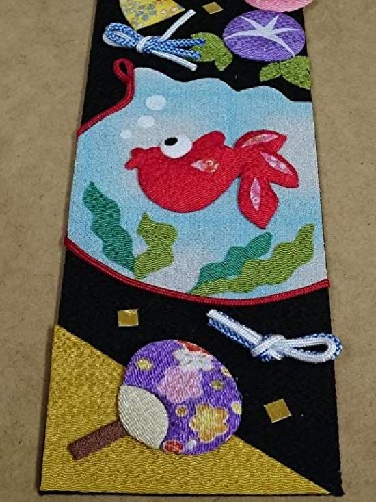 Tanzaku Saijiki Cena de varanda de meio do verão de agosto Kit feito à mão (calendário sazonal)