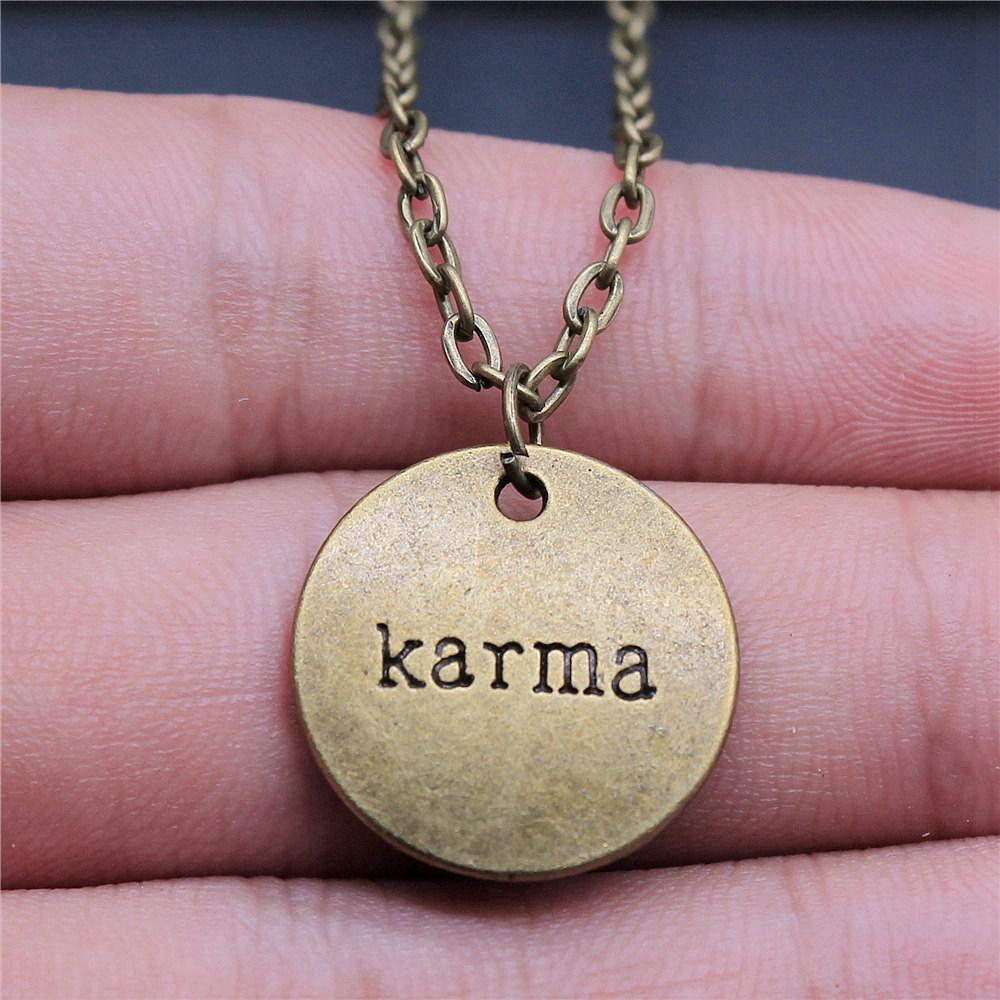 Necklace On The Neck 43cm Chain Round Tags Friendship Vintage Jewelry Supplies QN063