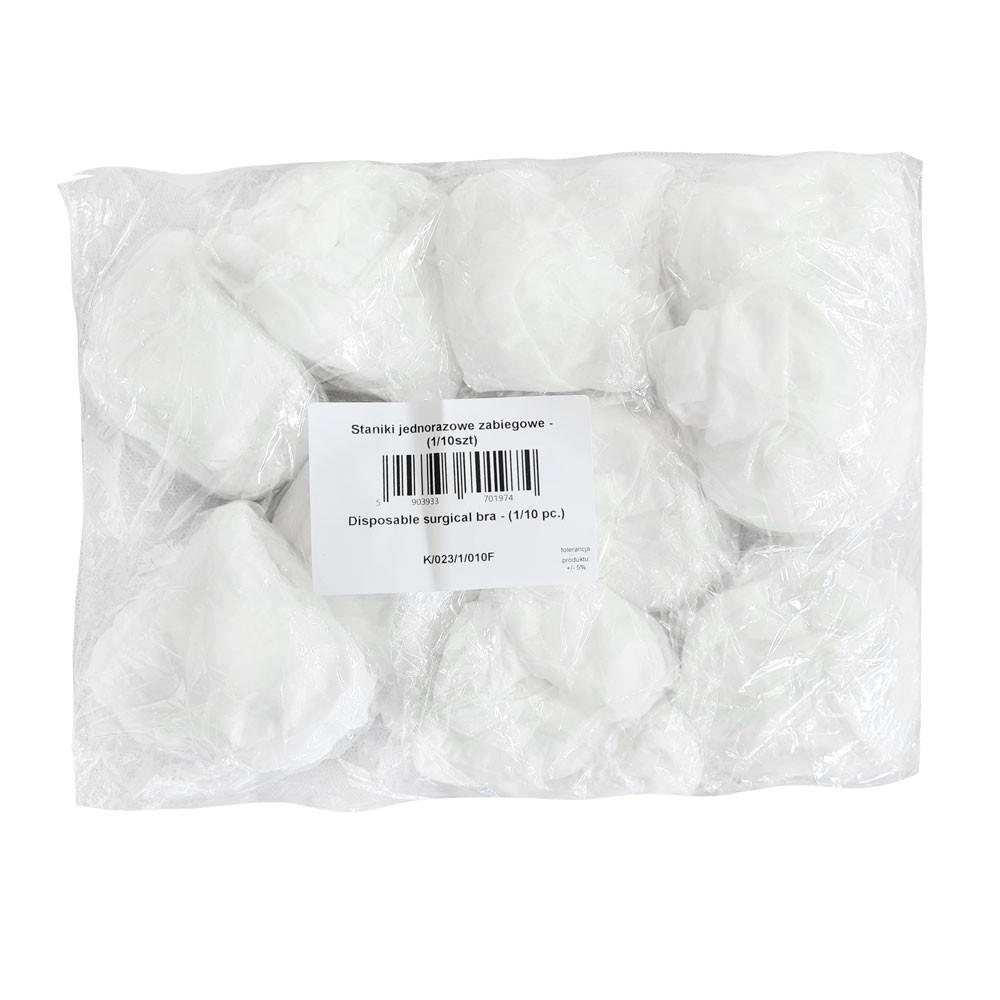 Disposable Bra Treatment Bra White Nonwoven Opaque 10 Pcs