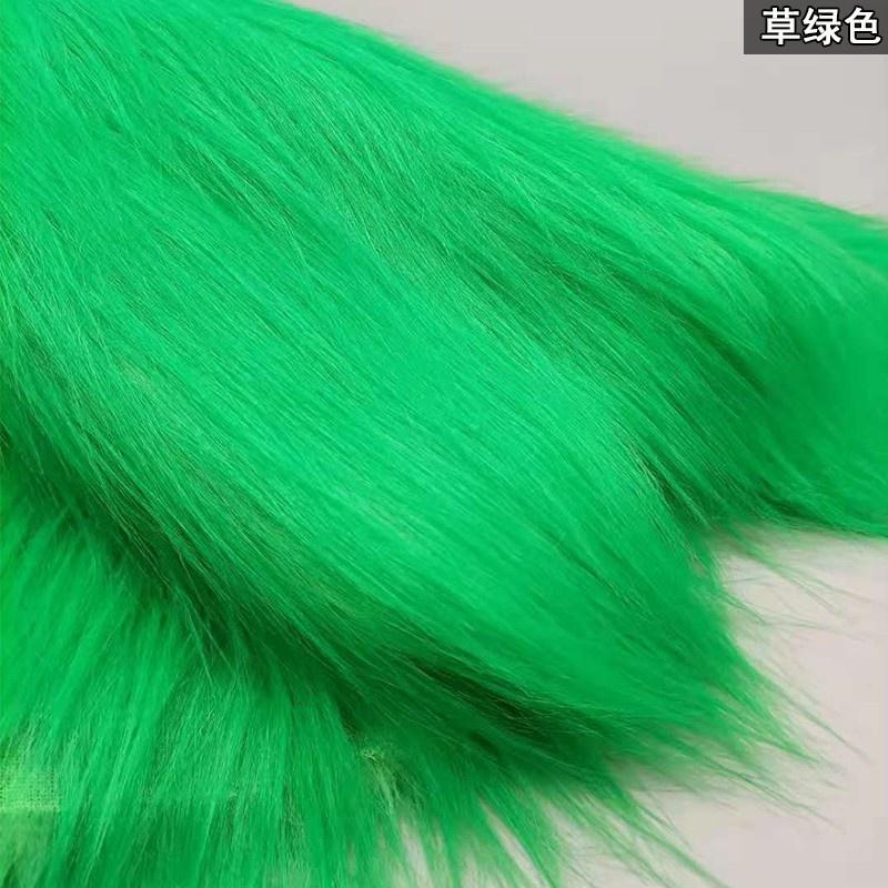 Top-Grade 35Colours High-Standard 12Cm Imitation High-Standard Plush High-Standard Fur Premium-Quality Fabric Premium-Quality For Self-Assembly 50x170cm зелёный