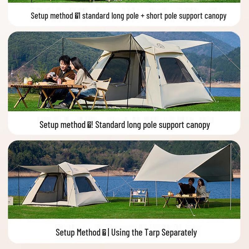 Miss Yizi 2-in-1 Camping Tent with Canopy