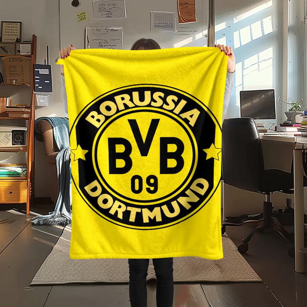 1pz Coperta in Flanella con Stampa di Dortmund, Alta qualità Confortevole per Tutte le Stagioni, Decorazione per la Casa, Calore e Comfort, Perfetta per Regali di Natale28