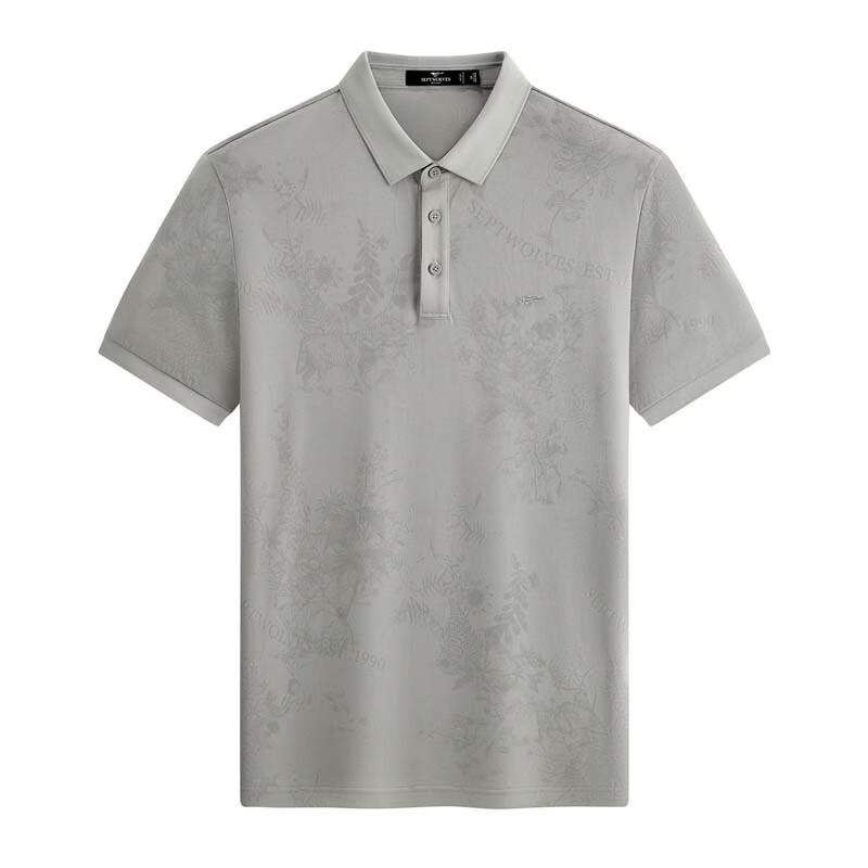 SEPTWOLVES Men's Spring/Summer Smooth & Breathable Short Sleeve Polo Shirt