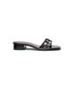 Partimento Women Leather Sequin Mules_Burgundy