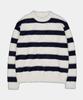 SLOWACID Hairy Stripe Pullover Knit [Ivory]