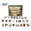 24 Day Christmas Surprise Equestrian Advent Calendar, 24Pcs Acrylic 2D Horse Ornament Set, Countdown Calendar Desk Decor, Gift for Lovers