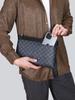 Men's Large Capacity PU Leather Business Clutch Bag