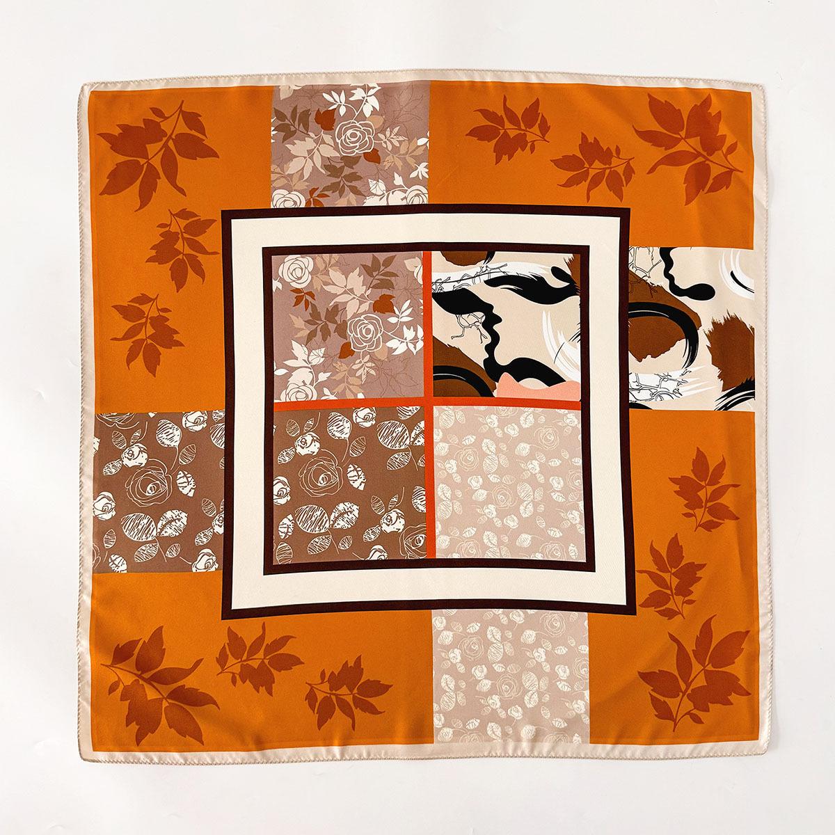 

Шарф из 100% натурального твила 14 момме для женщин на шею двусторонний фуляр шаль платок квадратный шейный платок хиджаб бандана шарфы Twill Silk 65x65cm