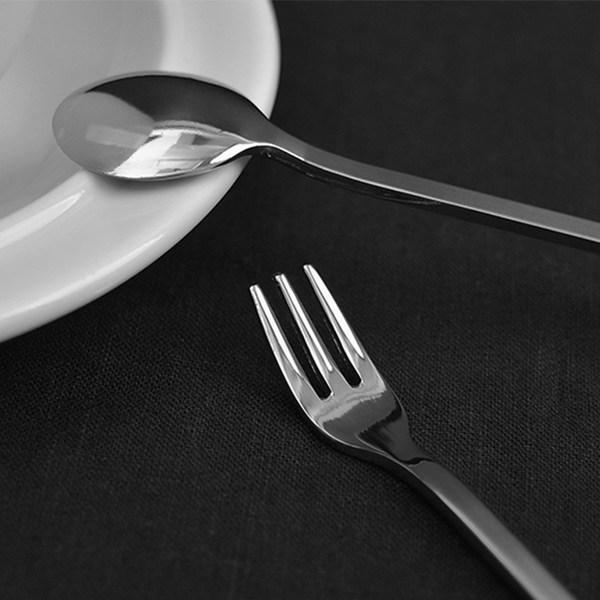 Willive Domestic 304 Stainless Steel Largo 2 Cutlery Teaspoon Long, 5 Pieces, Single Item, Korean Popular Tableware