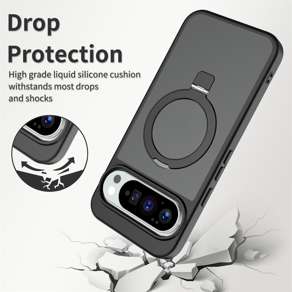 Magnetic Wireless Charging Phone Case for Google Pixel 10 Pro XL Pixel 10 9 Pro for Magsafe Ring Bracket Shockproof Cover Funda
